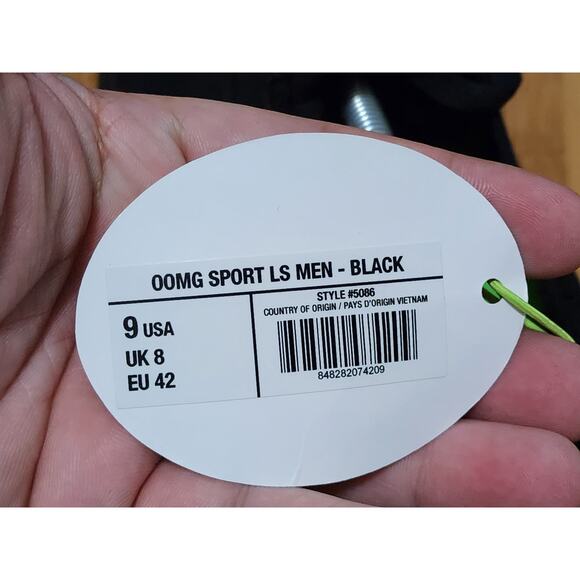 NWB Oofos OOmg Sport LS Low Shoes Black Lace Up Athletic Comfort Walking Men’s 9 main image 11